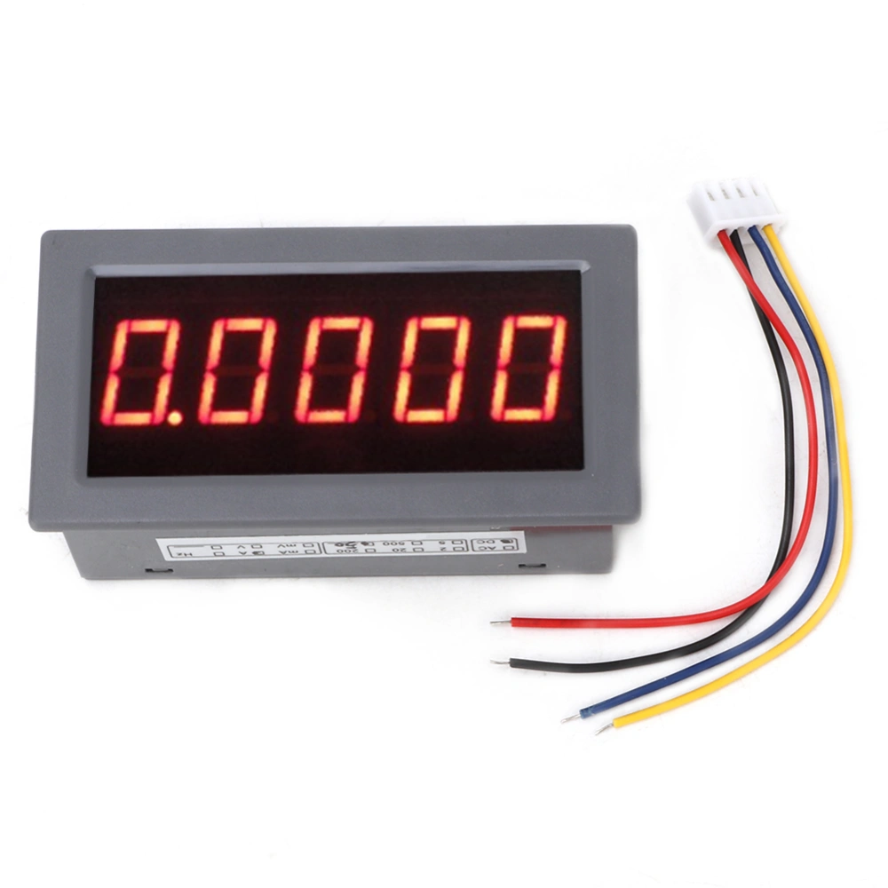 YB5145BI Isolated DC8-18V DC50A Full Seal Four Half Ammeter LED Digital Ammeter Height 0.56"