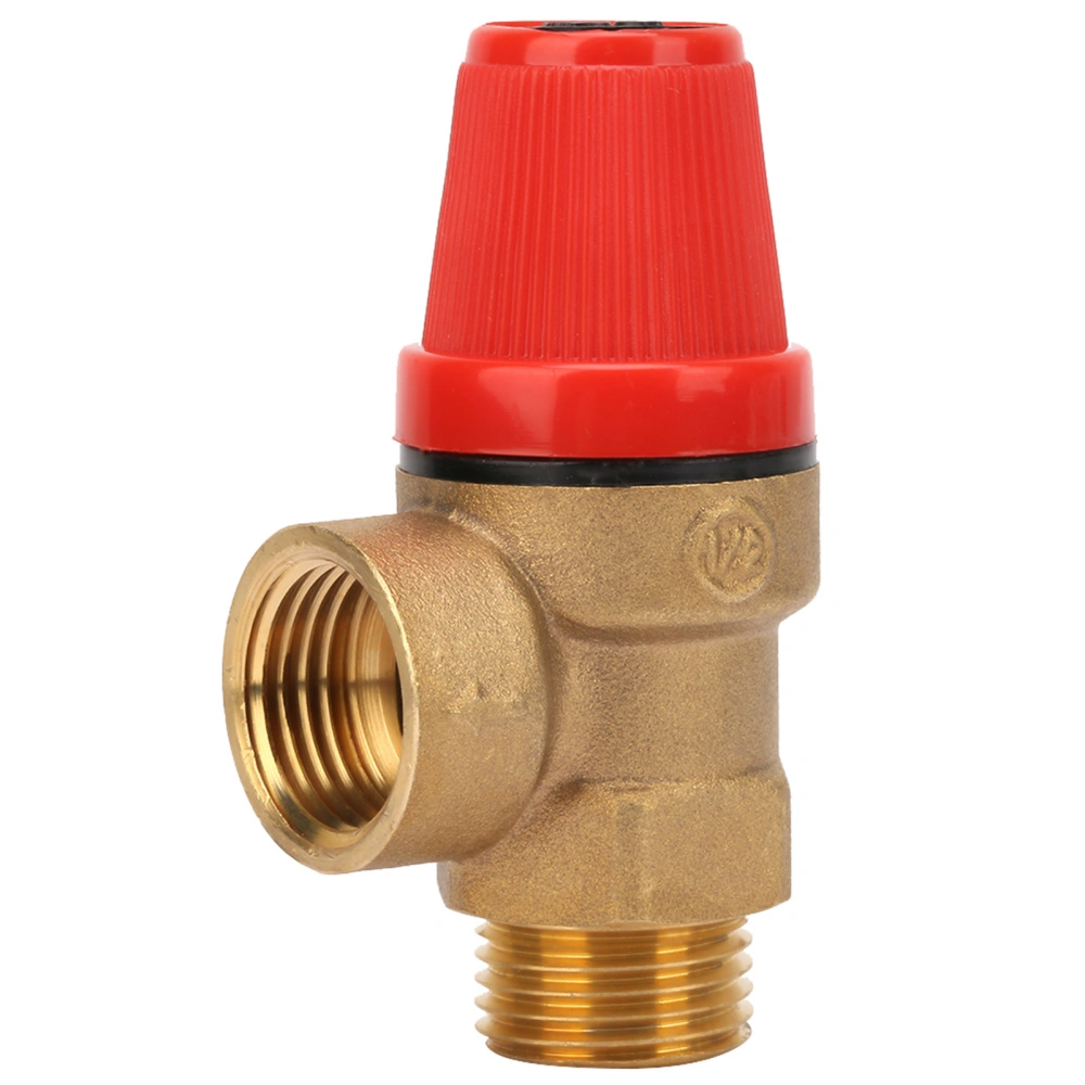 G1/2' Premium Brass Safety Valve DN15 Thread Spring Hanging Furnace Safety Valve(3 bar DN15)