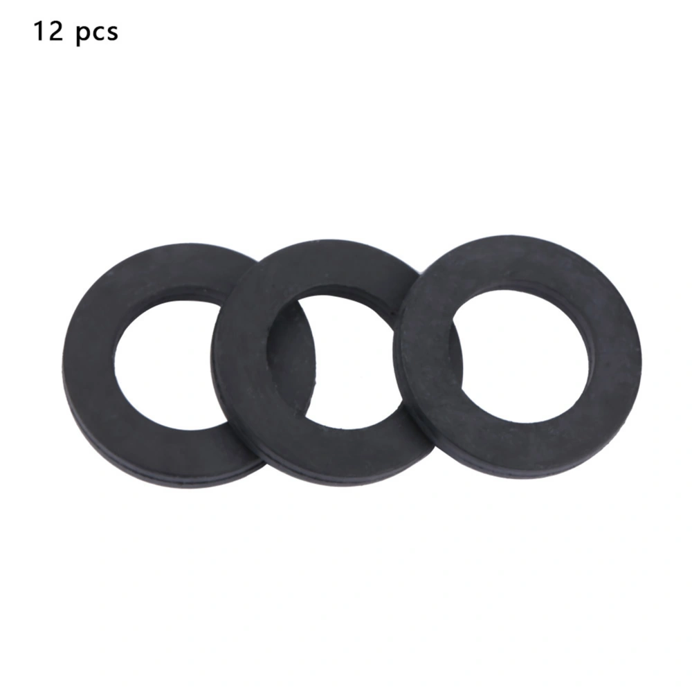 12pcs Washer Ring Shower Faucet Water Pipe Rubber Replacement for Sealing (3/4")