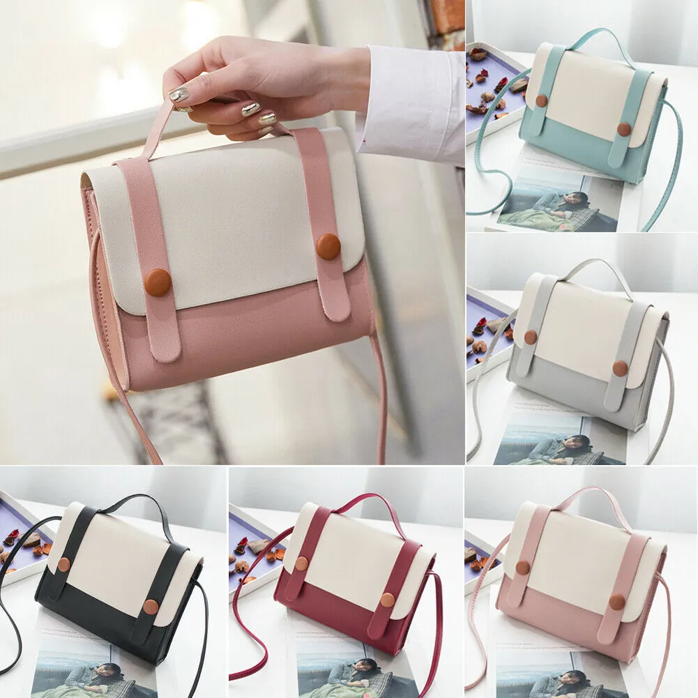 Ladies Crossbody Bag Light Carrying Ring Flip Snap Messenger Bag