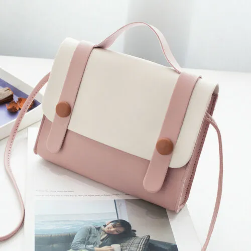 Ladies Crossbody Bag Light Carrying Ring Flip Snap Messenger Bag