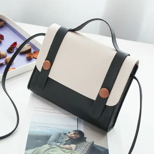 Ladies Crossbody Bag Light Carrying Ring Flip Snap Messenger Bag