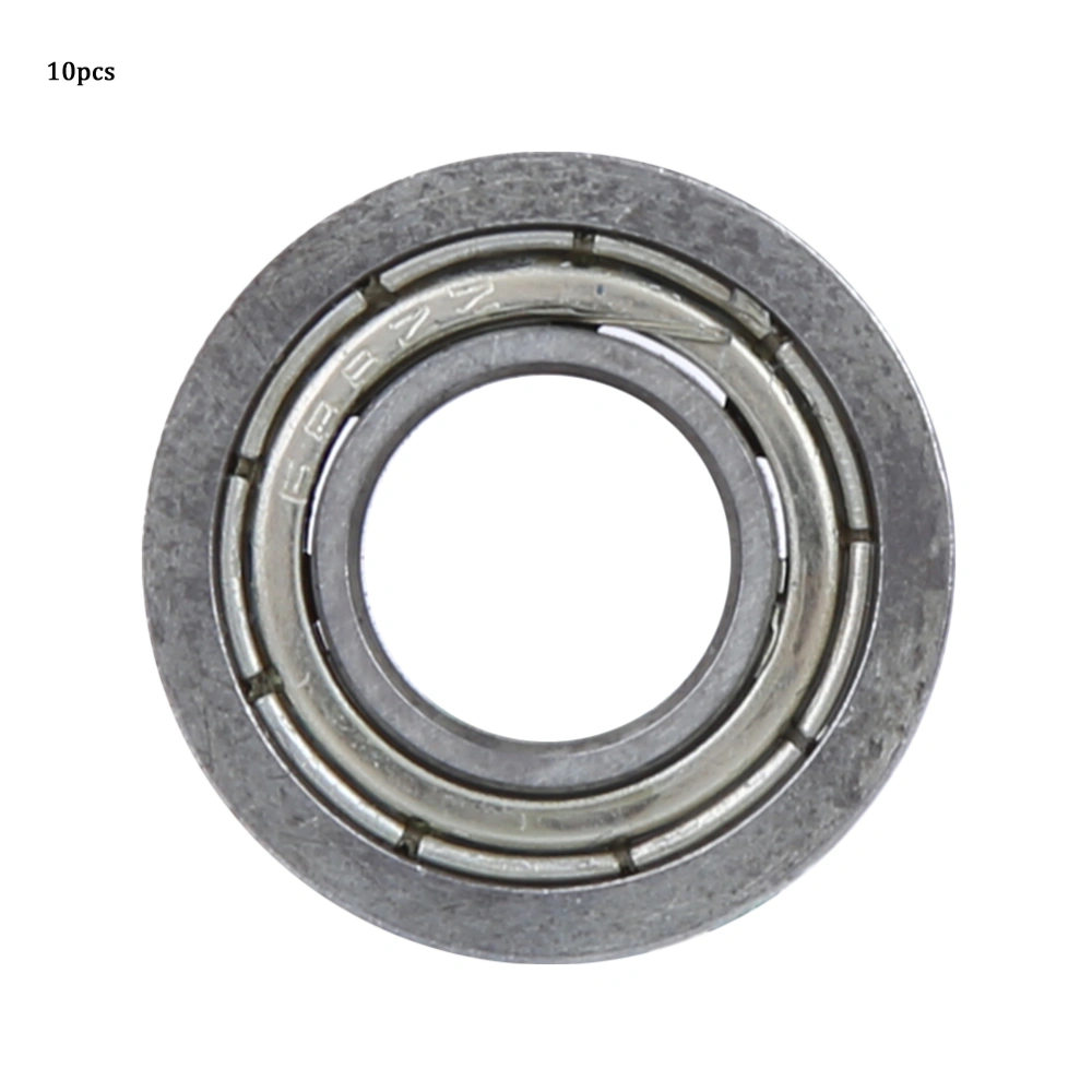 10pcs Premium Bearing Steel Miniature Flange Ball Bearing Flanged Bearing (F688ZZ 8*18*5)