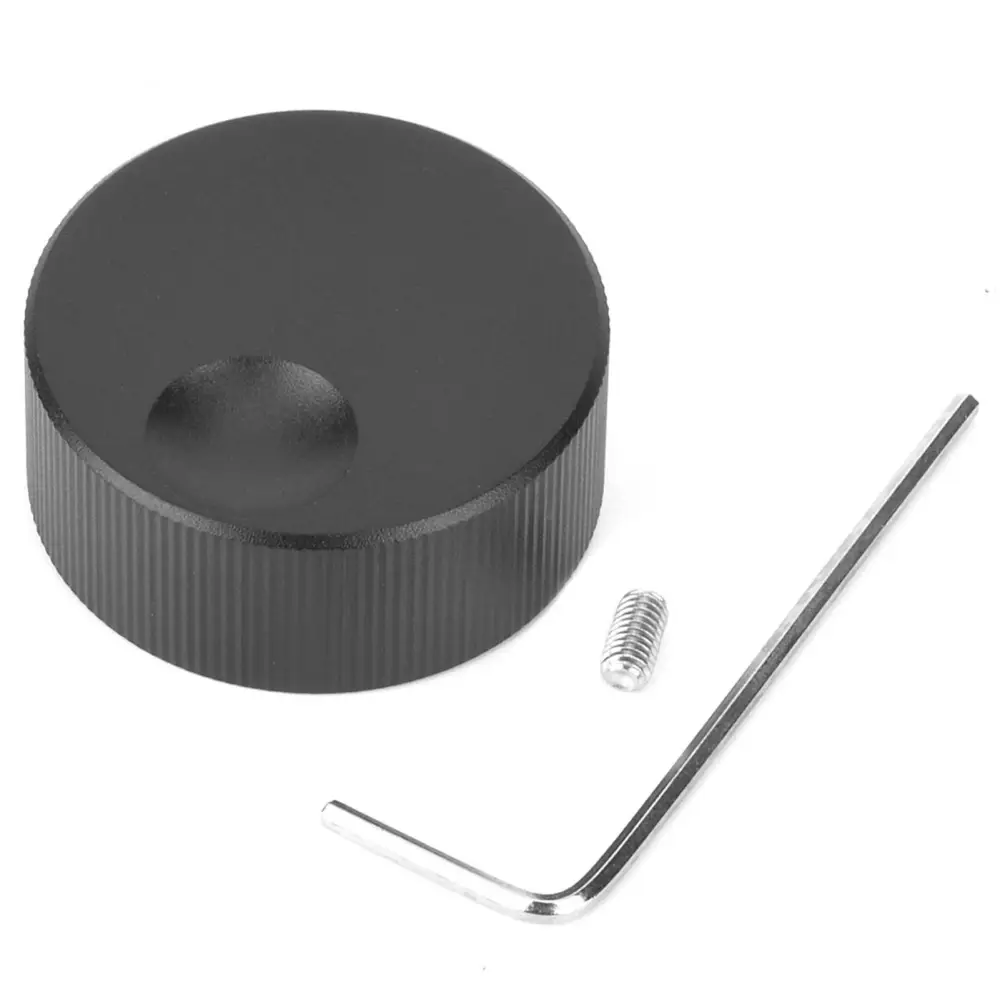 32x13mm Volume Control Knob Black Frosted Solid Aluminum Knob for 6mm Potentiometer