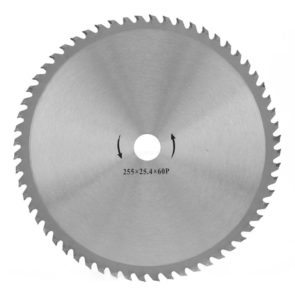 10" High Speed Steel Tooth Saw Blade Cutting Disc Wheel No Hole Grass Trimmer Cutter (60T)