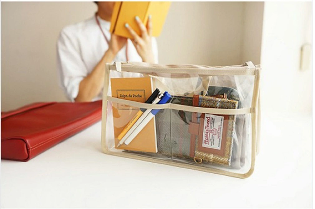 Transparent Double Zipper Handbag Clear Casual EVA Cosmetic Bag