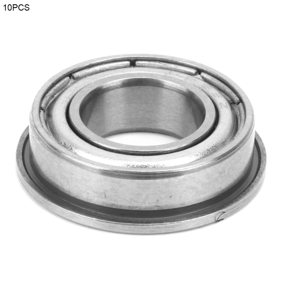 10pcs F687-ZZ Deep Groove Flange Ball Bearing Double sided Metal Seal Bearing 7x14x5mm