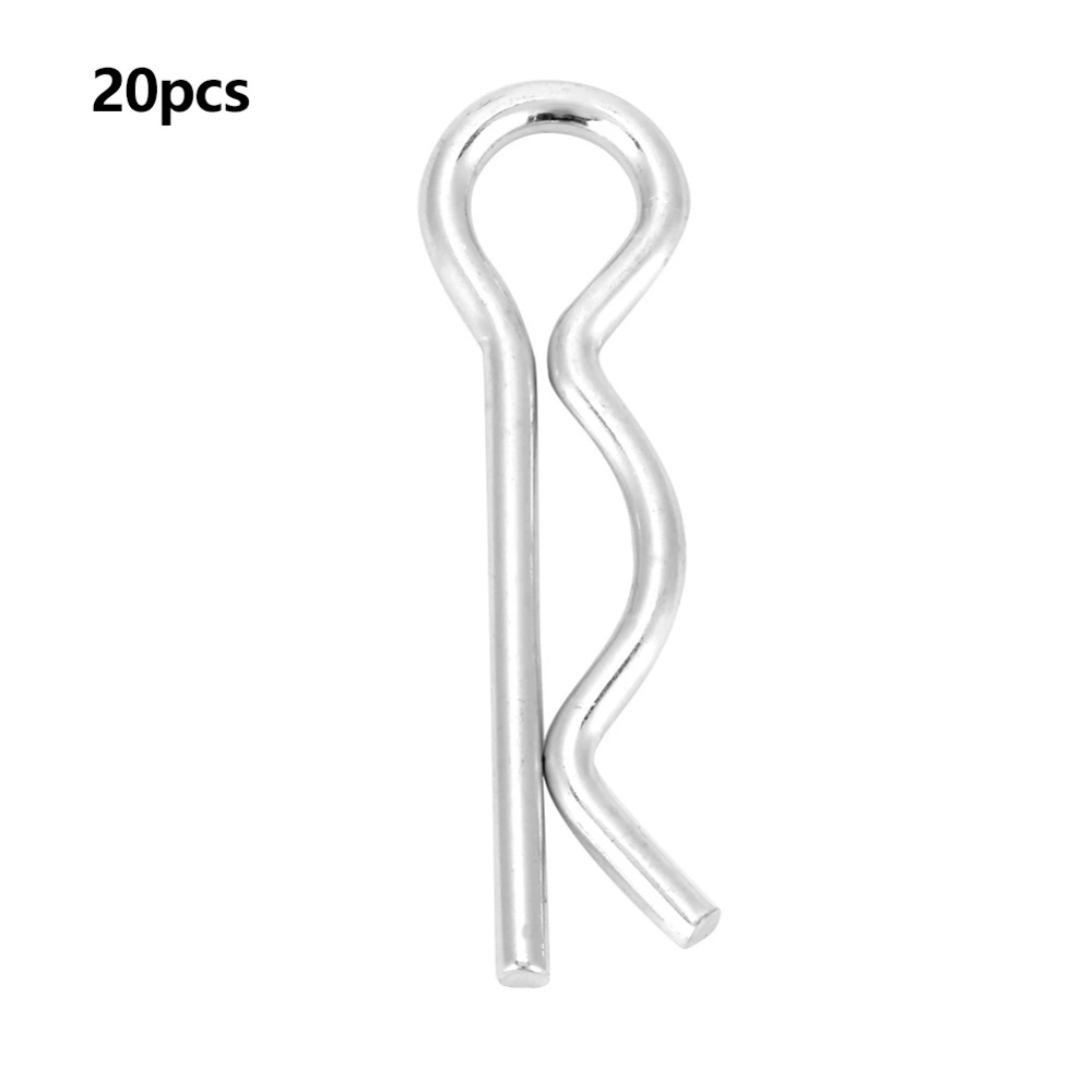 R Cotter Pin Retaining Pin Fastening Clip Bright Zinc Plated (2*40mm 20pcs)