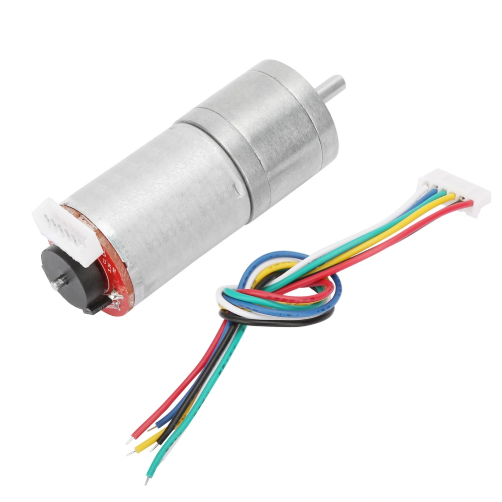 DC 12V Encoder Gear Motor Speed Reduction Motor for Robot RC Car DIY Engine Toy (40RPM)