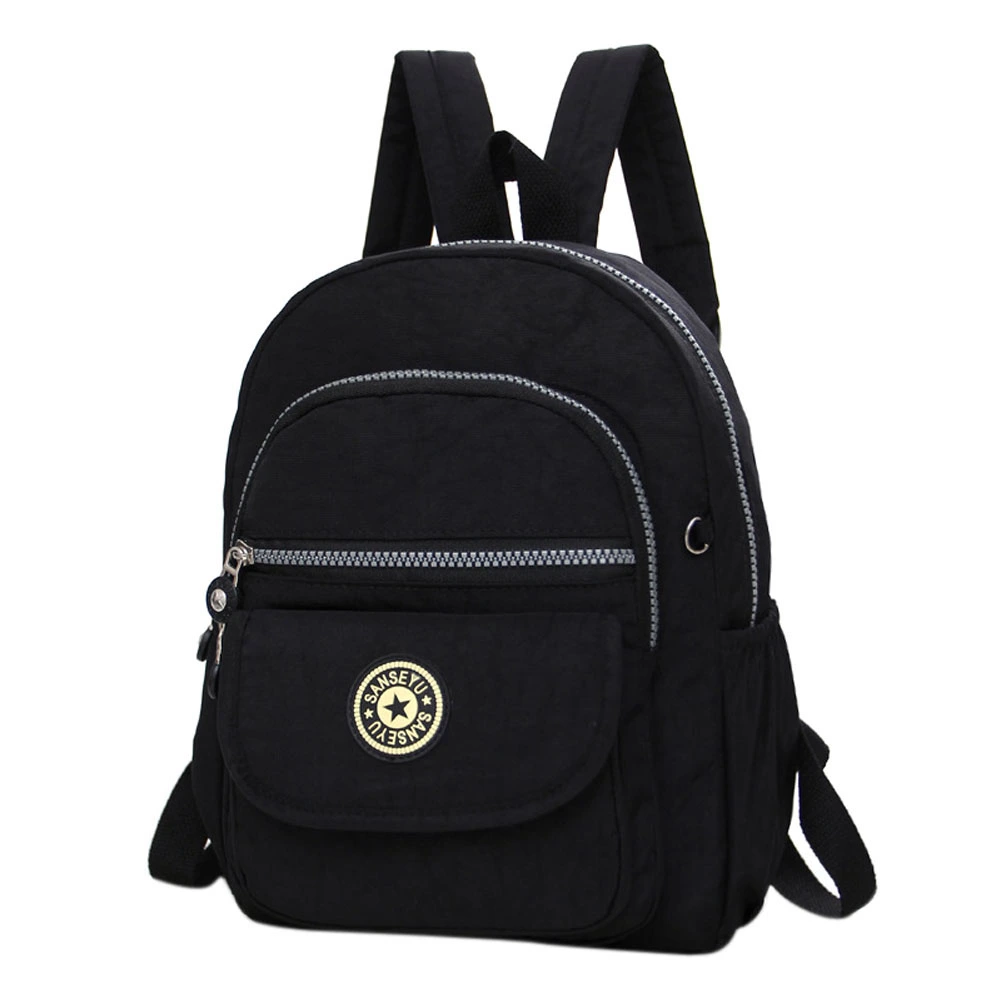 Ladies Shoulders Bag Waterproof  Wearable Zipper Closure Adjustable Backpack