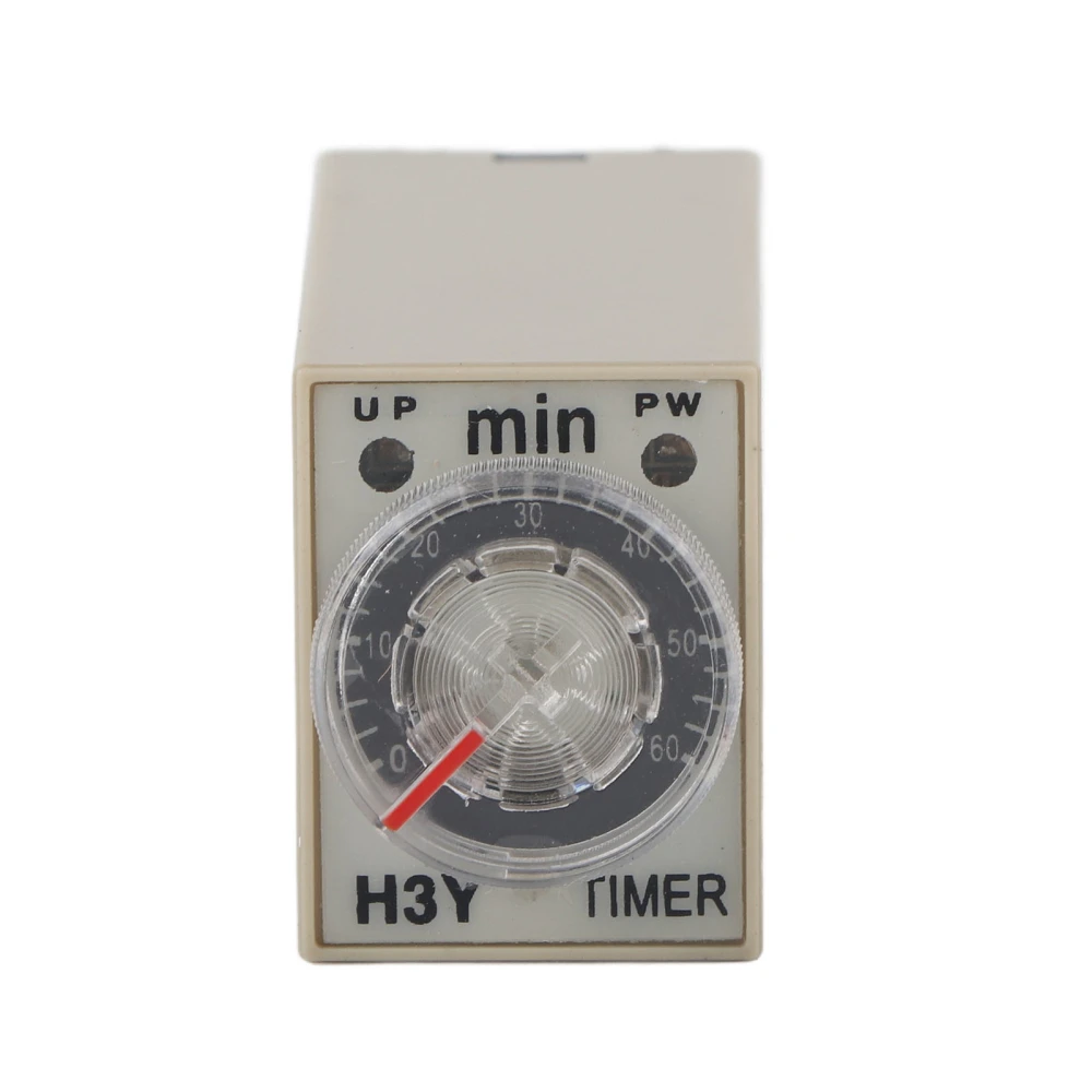 H3Y-2 Delay Timer 8 Pin Timer Relay 0~60 Minutes Dial Type 5A for Multiple Purpose