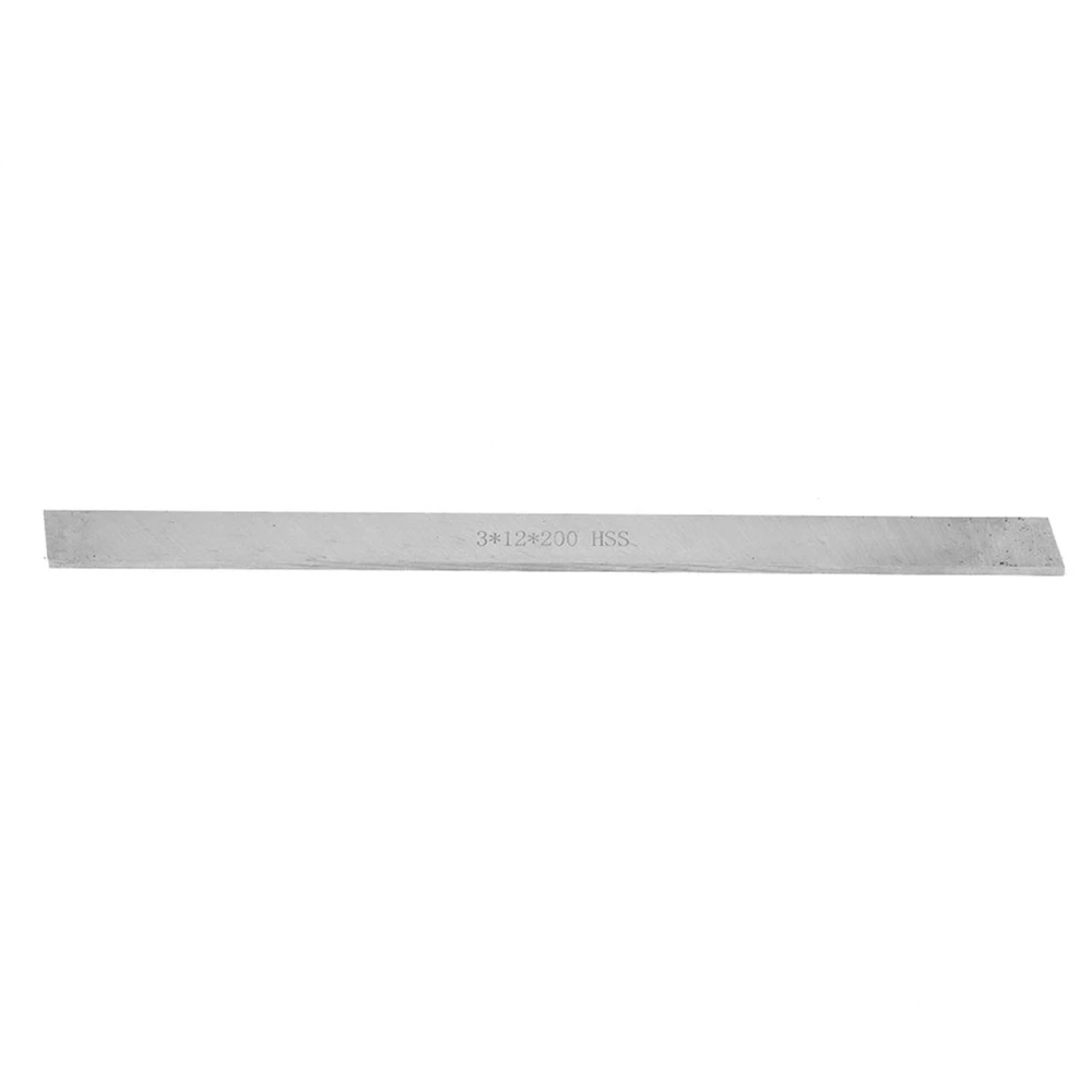 HSS High Speed Steel Lathe Turning Tool Square White Steel Bar Strip (3*12*200mm)