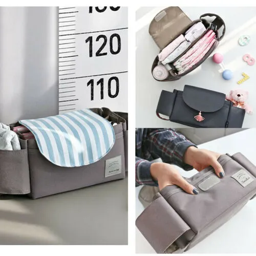 Baby Stroller Organizer Bag with Cup Holders Storage Accessories