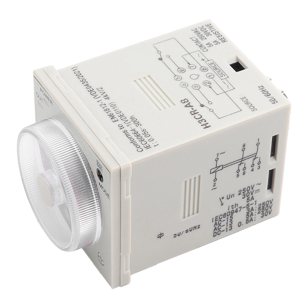 H3CRA8 Delay Timer Relay 1.2S300H Knob Control Time Relay 8Pin AC220V