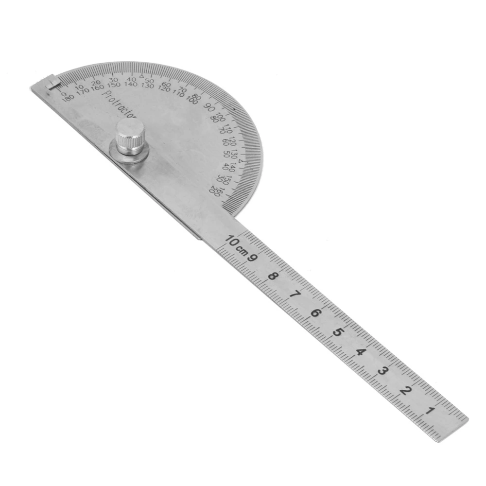 Stainless Steel 180 Degree Protractor Rotary Angle Finder Measuring Ruler (#1)