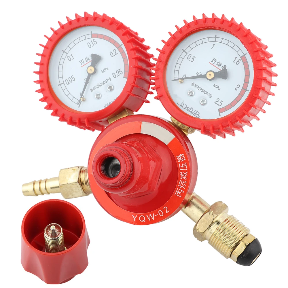 YQW‑02 Zinc Alloy Propane Pressure Gauge Welding Cutting Parts Propane Pressure Reducer