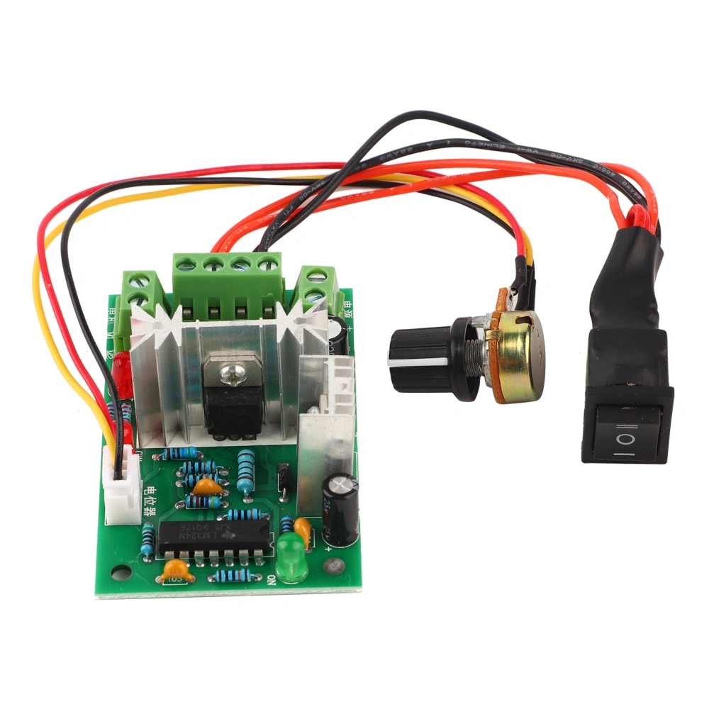 5-30V DC 6A/150W PWM Speed Regulation Adjustable DC Brush Motor Speed Controller Reversing Swit