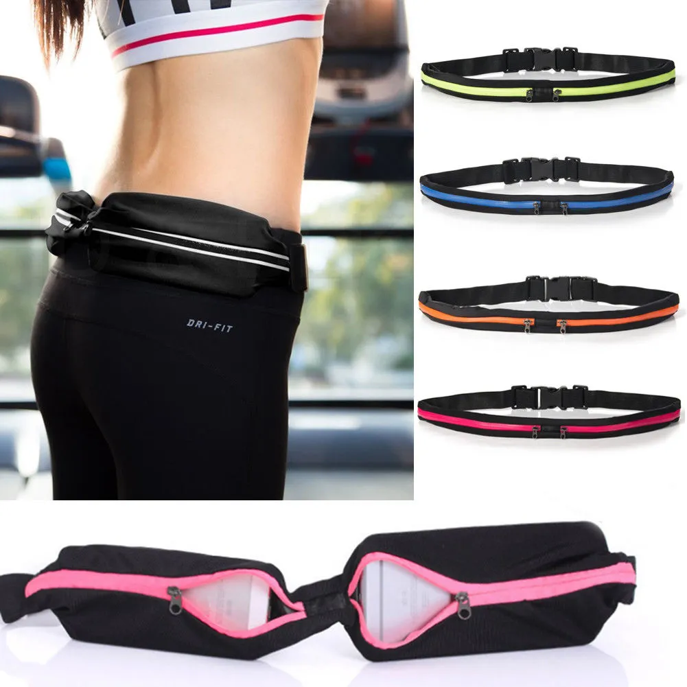 Women Men Casual Outdoor Sport Running Bum Bag Waist Belt Pack