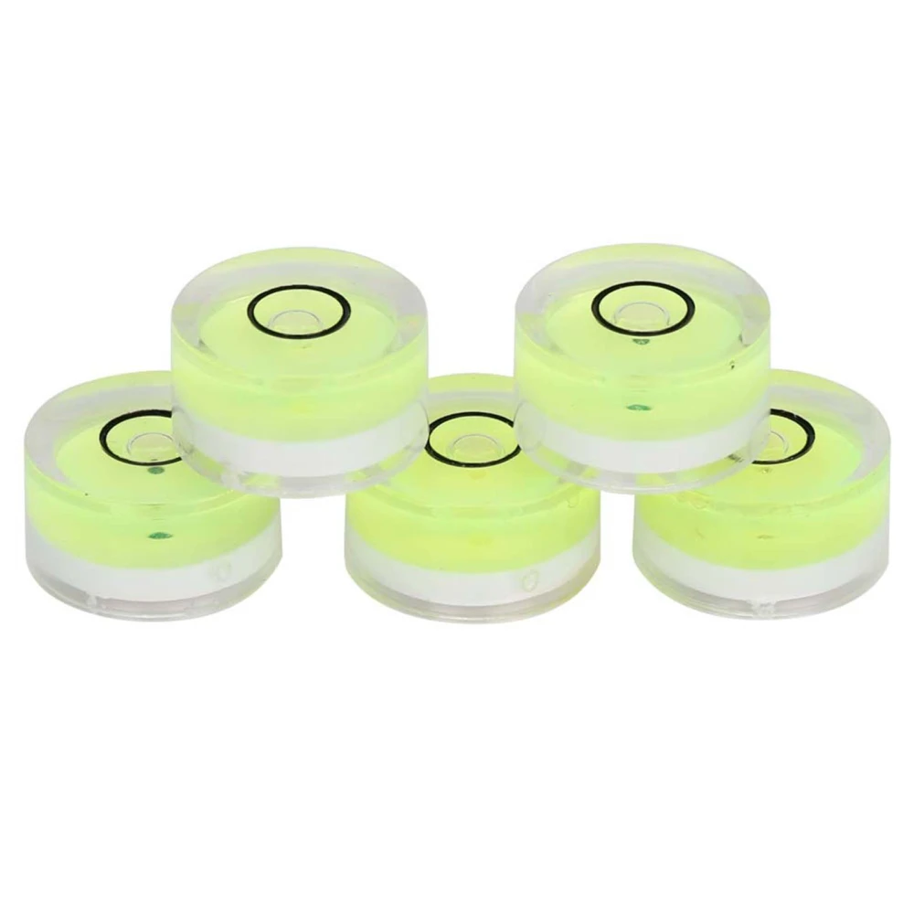 5pcs 15mm Diameter Measuring Tool Mini Round Level Bubble for Balance Scale