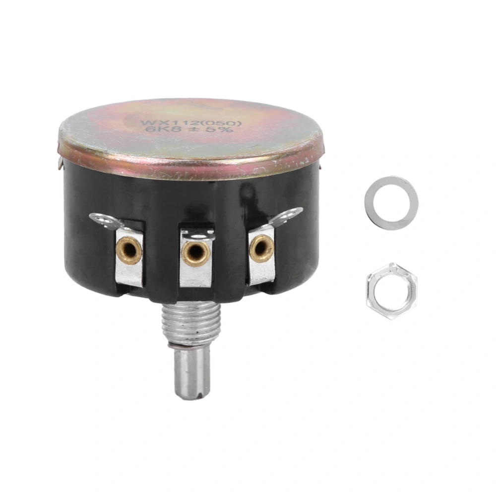 WX112(050) 6.8K 5W Single Turn Screw Thread Rotation Wire Wound Potentiometer