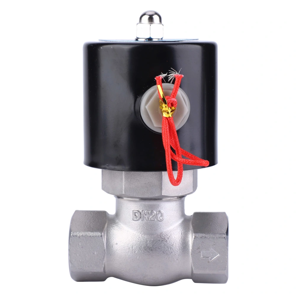 Stainless Steel Two way Normally Closed Solenoid Valve For Air Water Steam(us 2L-20 G3/4)