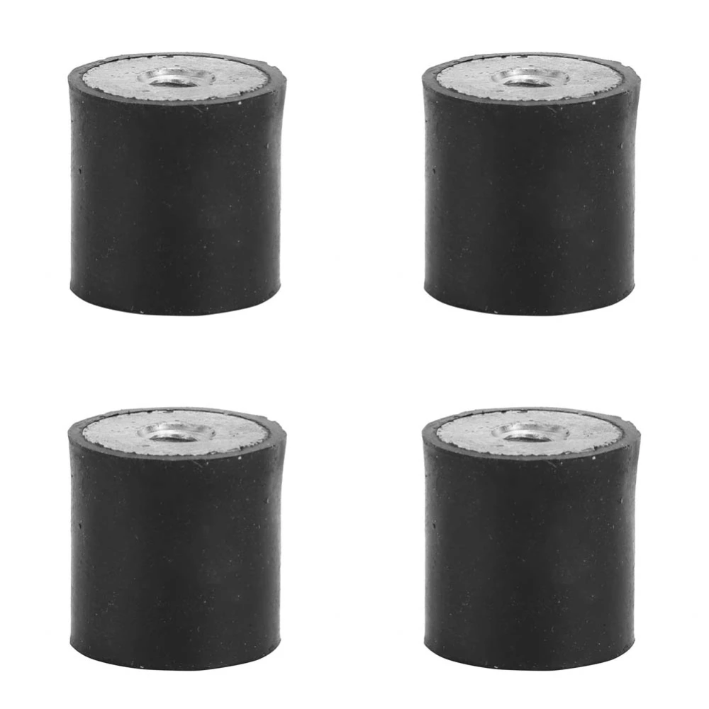 4pcs Female Thread Rubber Mount Anti Vibration Bobbin Isolator Damper (DE10*10 M4)