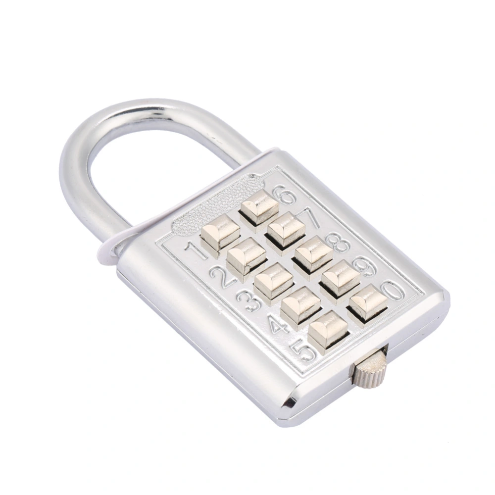 5 Digit Combination Padlock Zinc Alloy Password Lock for Door School Gym Fence Cupboard, Silver