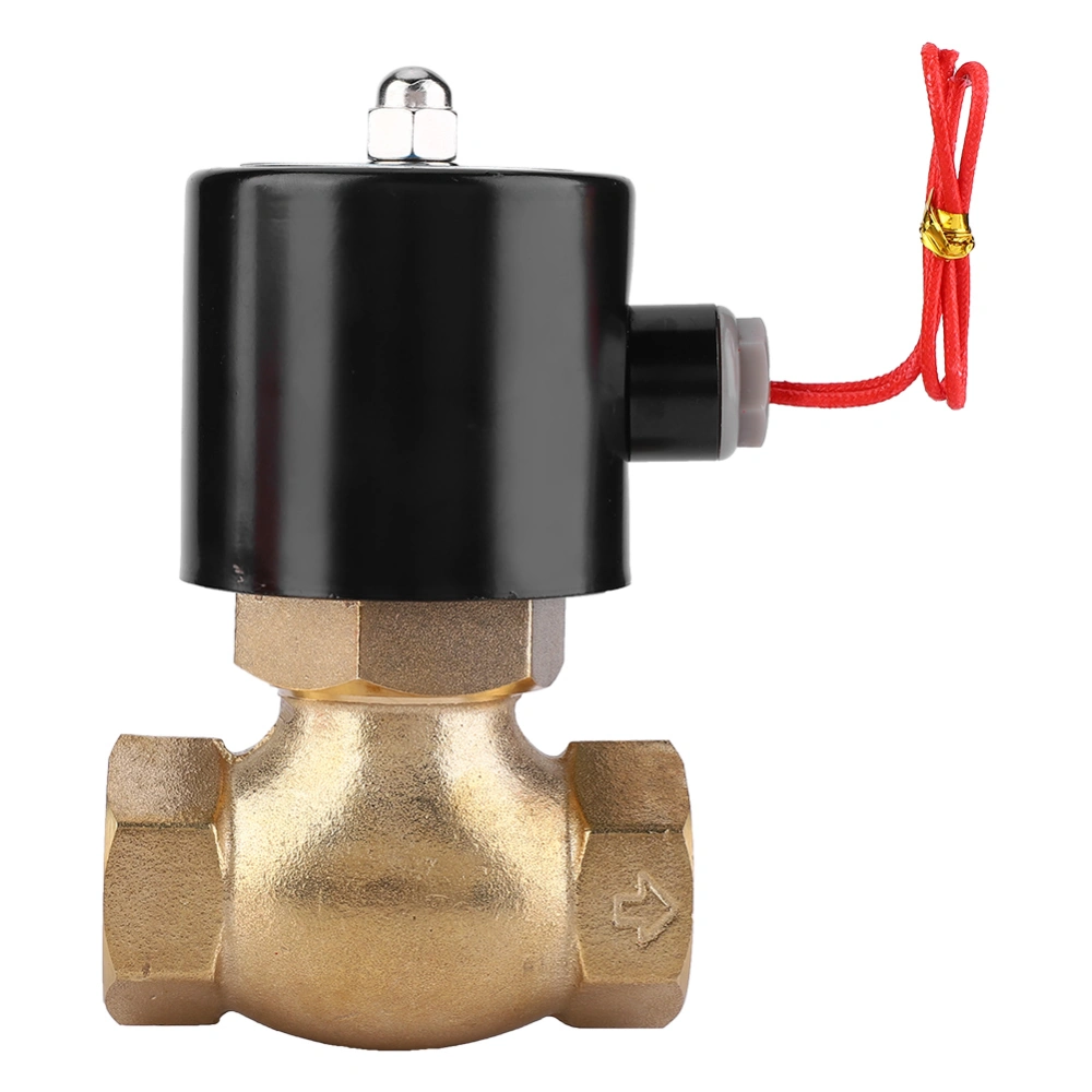 Brass Two way Normally Closed Solenoid Valve For Air Water Steam(DC12V)