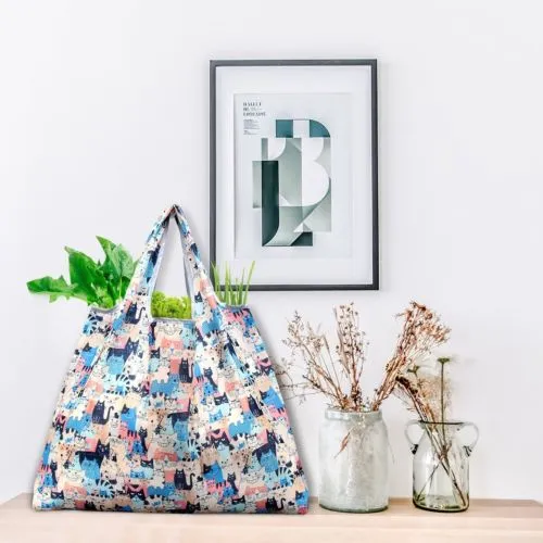 Reusable Foldable Handy Shopping Bag Large Capacity Cartoon Portable Handbags