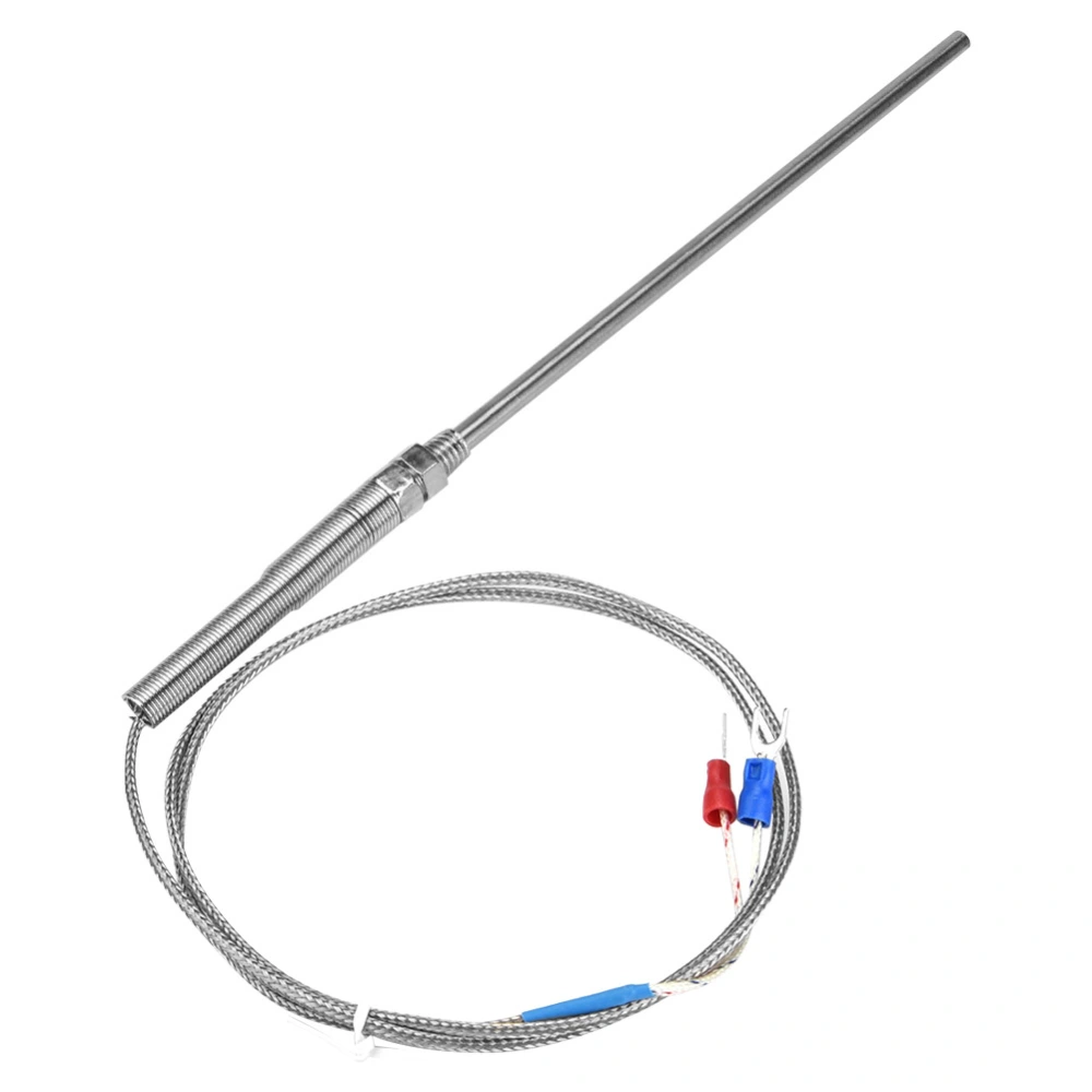 M8 Thread Type K Thermocouple 150mm Probe Temperature Sensor Wire 0-400℃ (1 m)