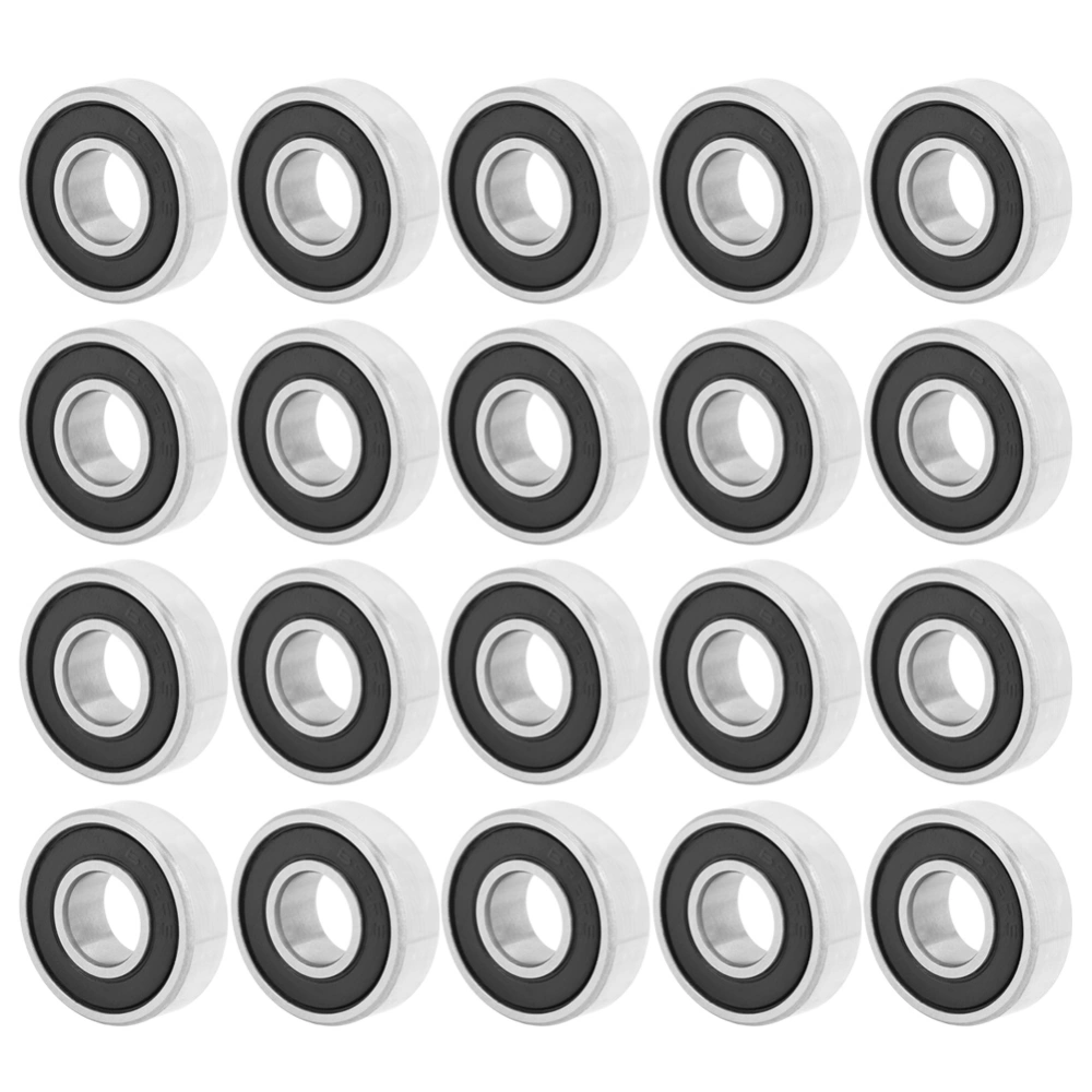 20pcs 698RS Rubber Sealed Deep groove Ball Bearings 8mmx19mmx6mm