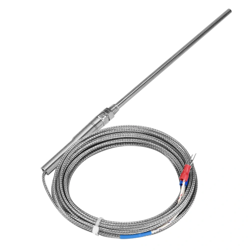 M8 Thread Type K Thermocouple 150mm Probe Temperature Sensor Wire 0-400℃ (5 m)