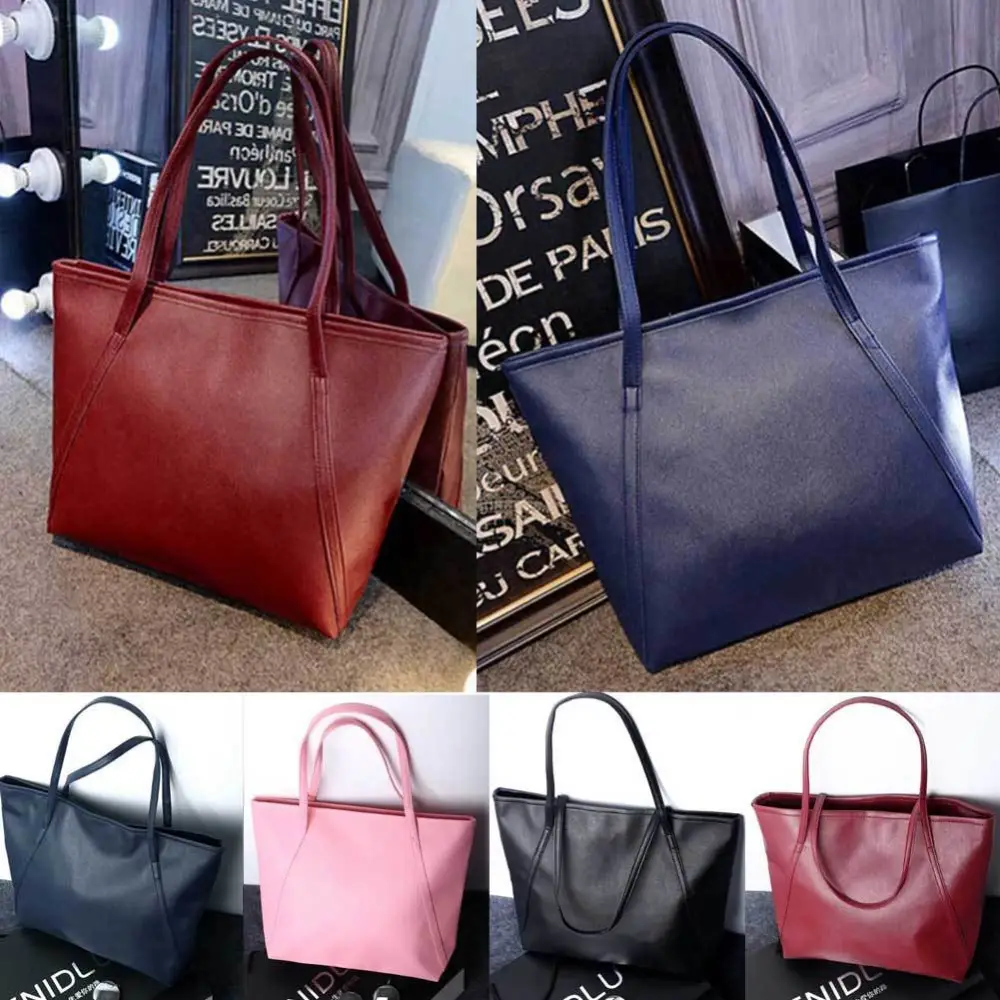 Female Big Totes Handbags, Casual Shoulder Bag , Ladies Lagre Leather Bag