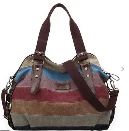 Ladies Handbag High Capacity Wearable Casual Splicing Fashion Crossbody Bag