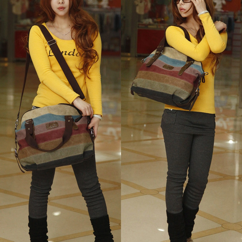 Ladies Handbag High Capacity Wearable Casual Splicing Fashion Crossbody Bag