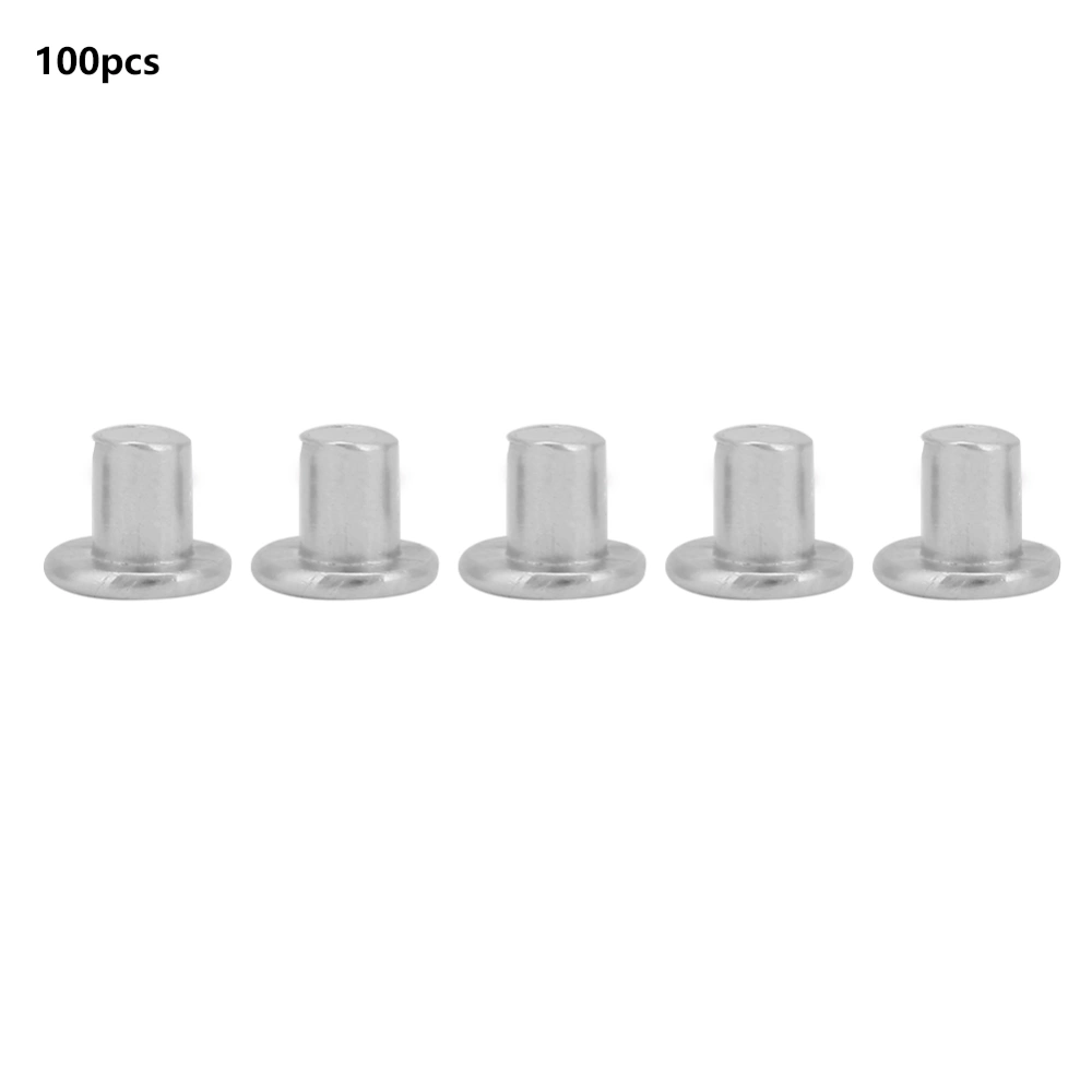 100pcs M2.5*3/4/5mm Flat Head Aluminum Rivets Countersunk Solid Rivets (M2.5*3)