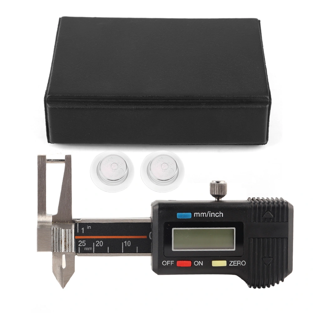 Micro Electronic Digital Display Triple Use Ruler Thickness Measuring Caliper Gauge 0~25mm