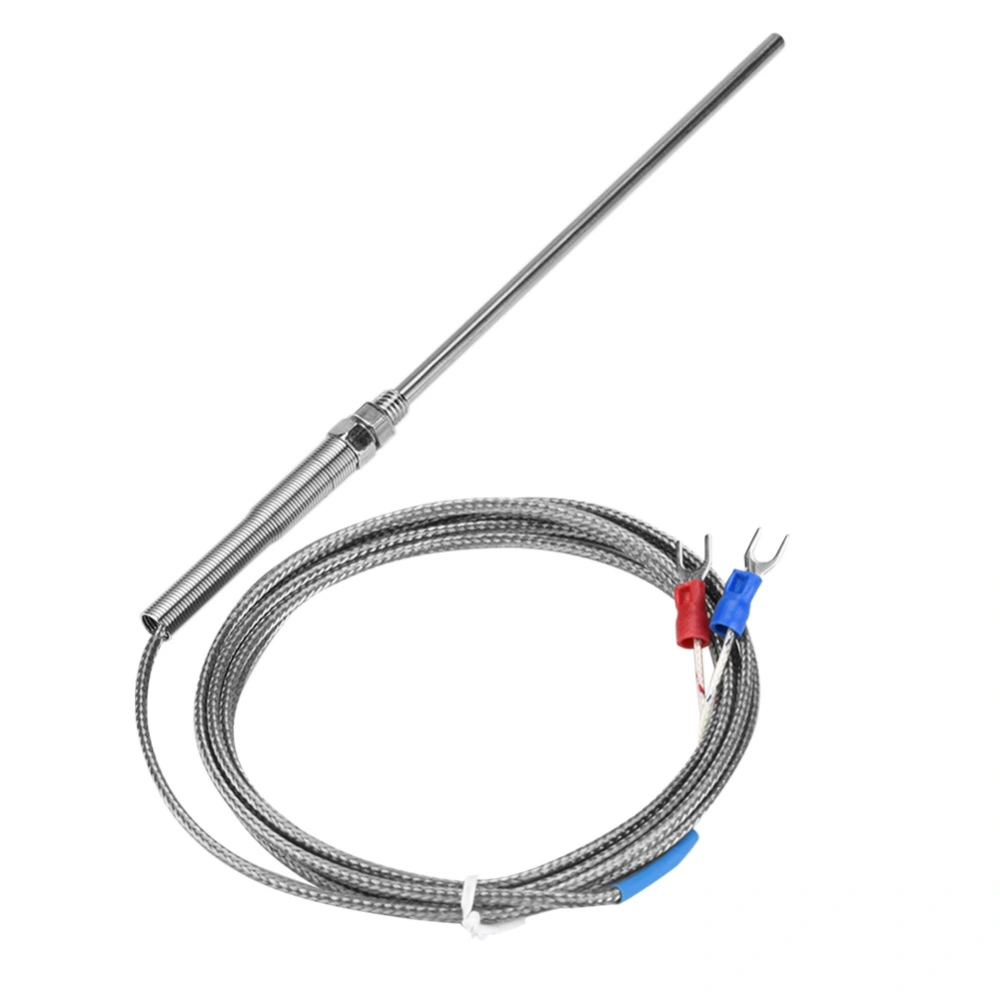 M8 Thread Type K Thermocouple 150mm Probe Temperature Sensor Wire 0-400℃ (2 m)