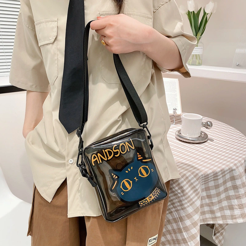 One-shoulder PVC Simple Trendy Crossbody Transparent Shoulder Bag