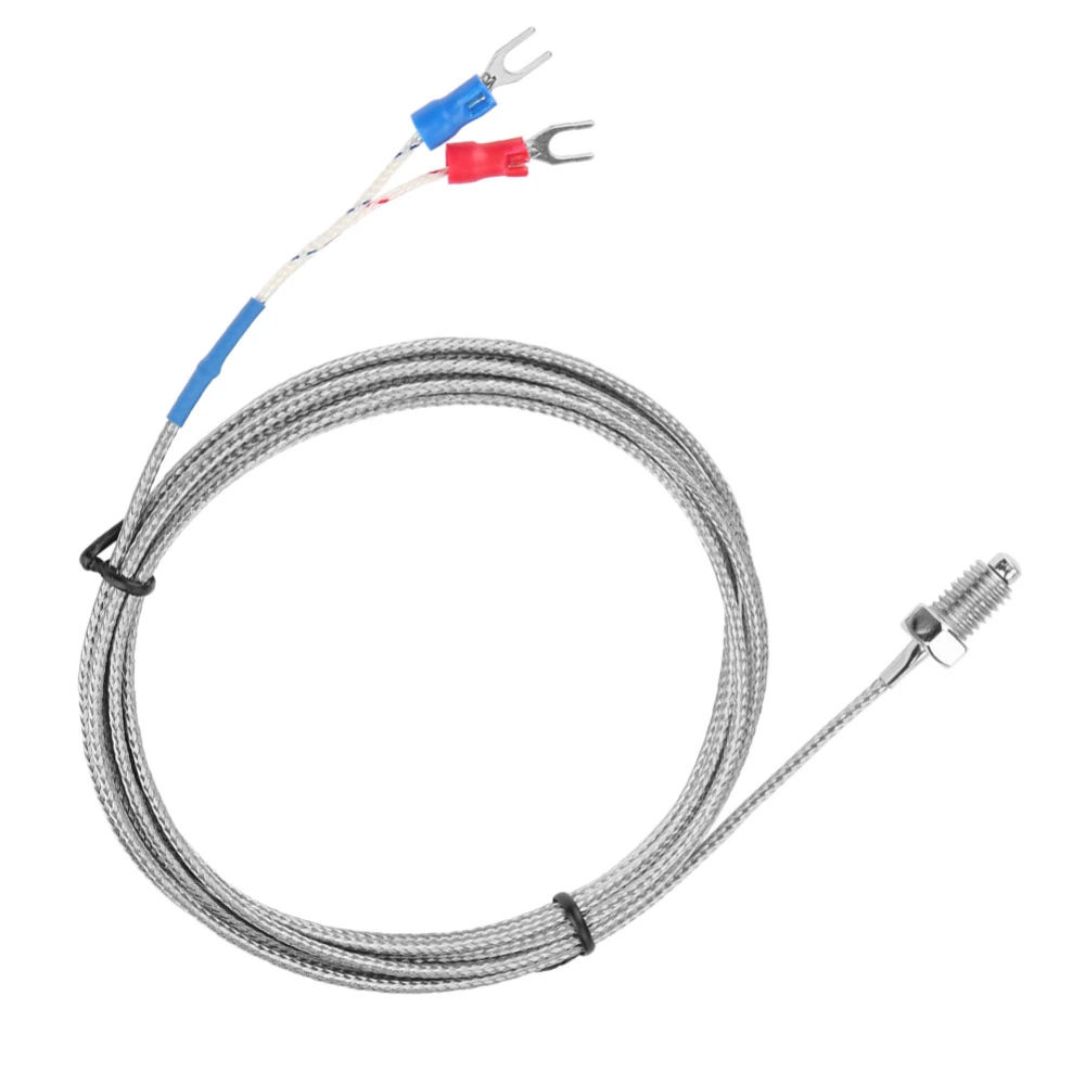 M8 Screw Thread Type K Thermocouple Temperature Sensor Wire 0-400℃ (2 m)