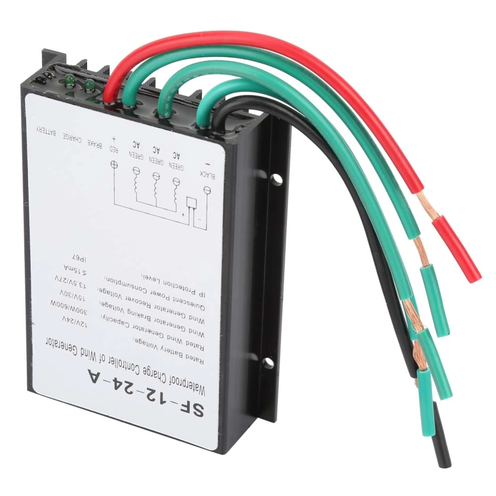 12V/24V 300W/600W Waterproof Wind Turbine Generator Charge Controller Regulator