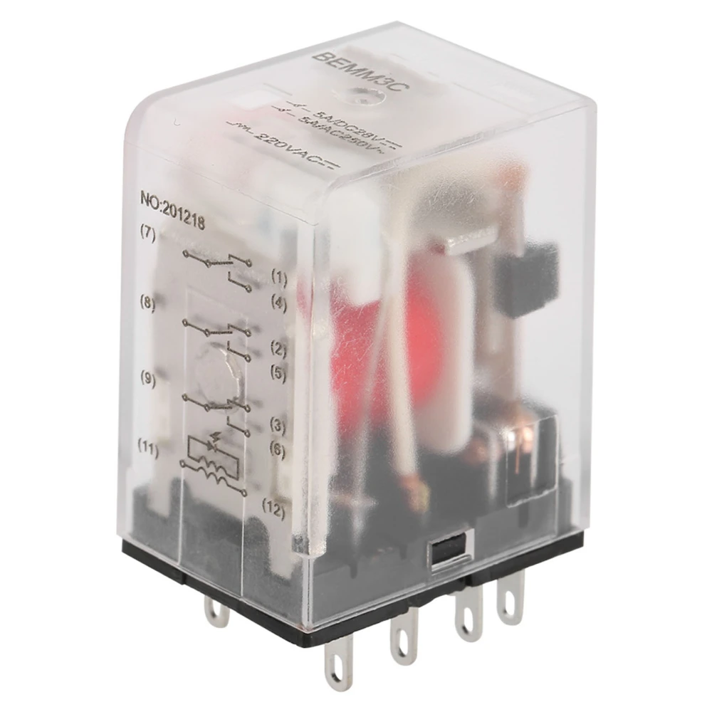 11 Pin Mini Power Intermediate Relay Electromagnetic Relay 5A AC220V