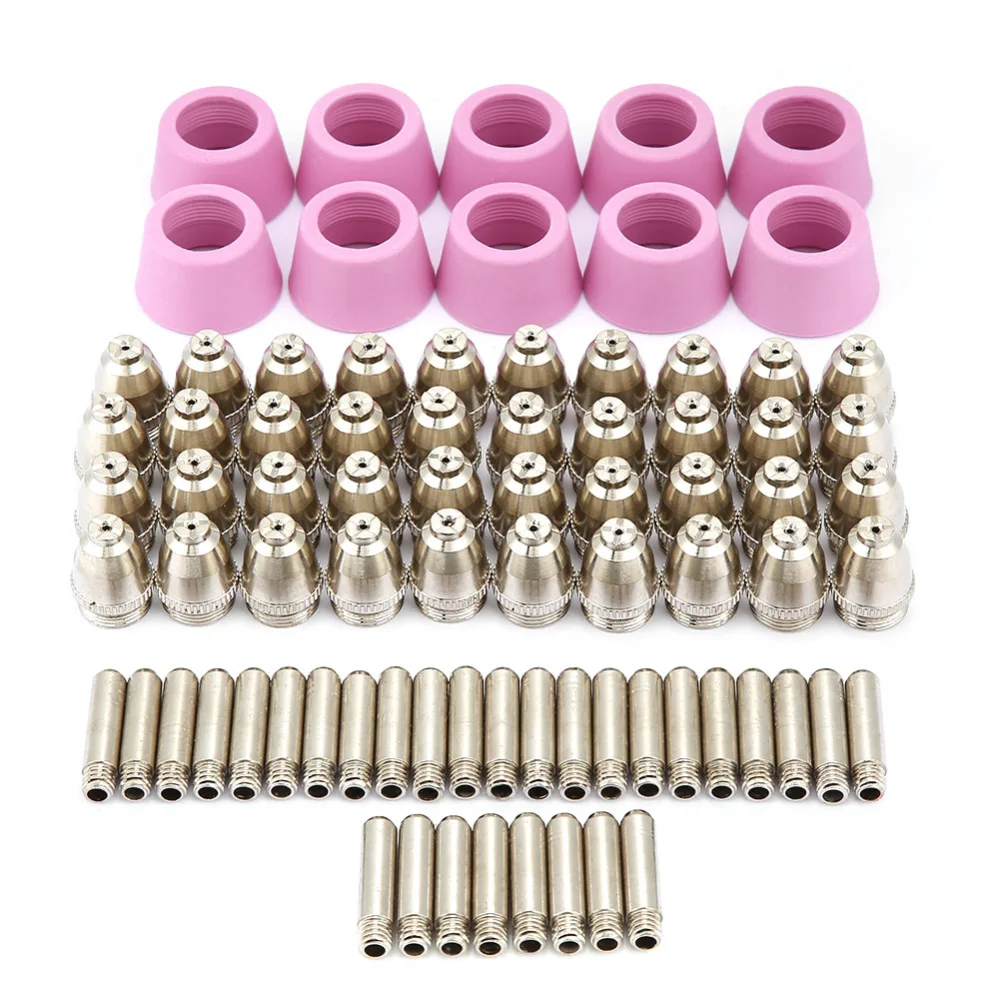 80pc/set AG60 SG55 Plasma Cutter Cutting Torch Consumables Electrode Nozzles Cups Kit