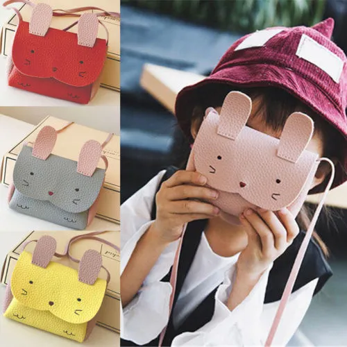 Baby Kids Girl Shoulder Bag Bunny Cartoon Animal Crossbody Messenger Bags
