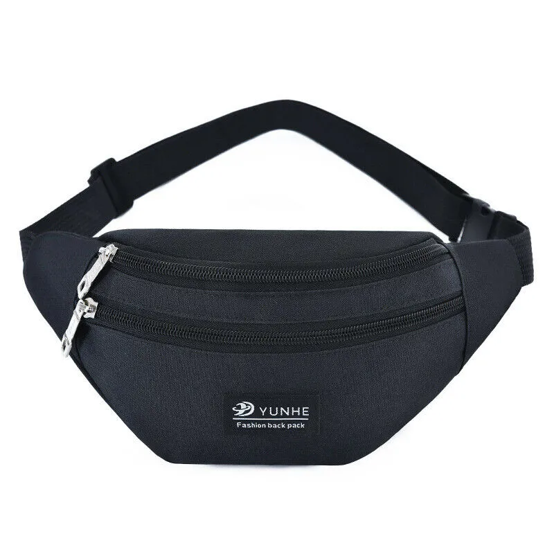 Male Waist Fanny Pack Bum Bag, Mobile Phone Zipper Pouch Packs