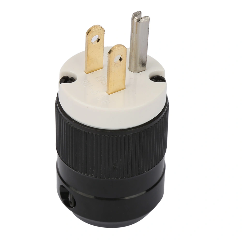 125V US Power Plug Waterproof Industrial Grade 3 Poles Power Plug Connector (15A 125V)