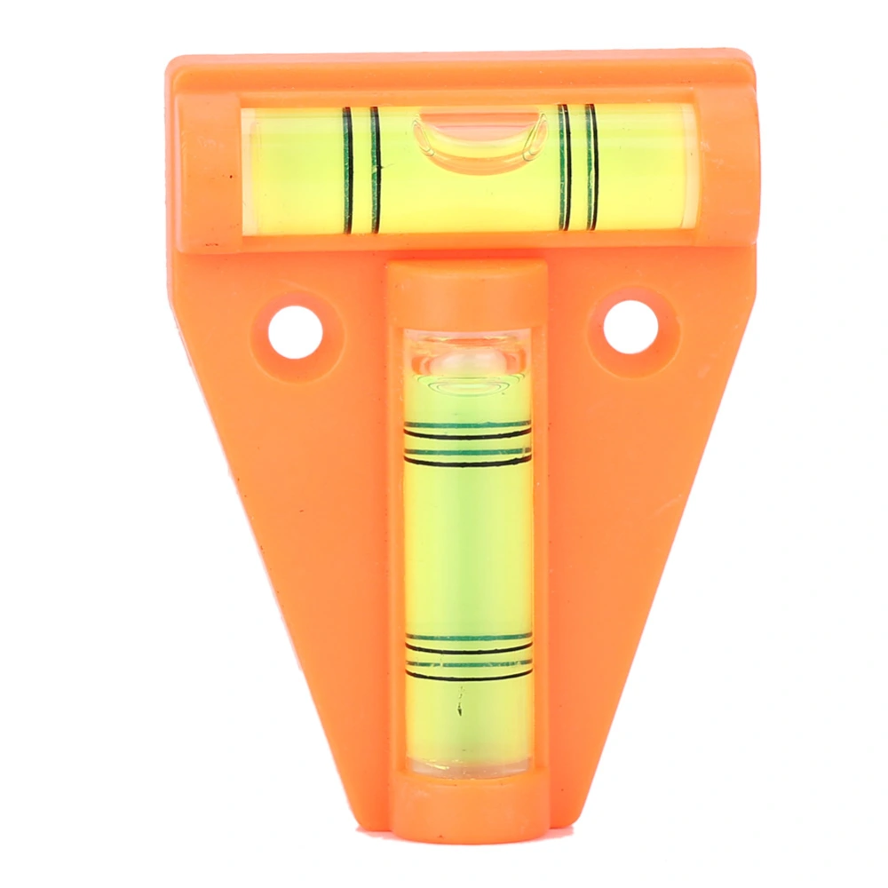 Measurement Instrument T Level Bubble with Installation Hole Measuring Tool for Camera(Orange)