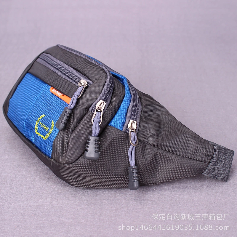 Unisex Waist Bag Adjustable Zipper Printing Anti-Theft Belt Bag