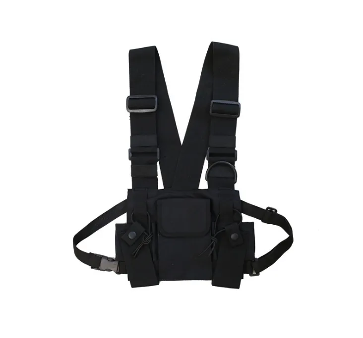 Men Women Chest Front Backpack, Streetwear Hip-Hop Waist Bag