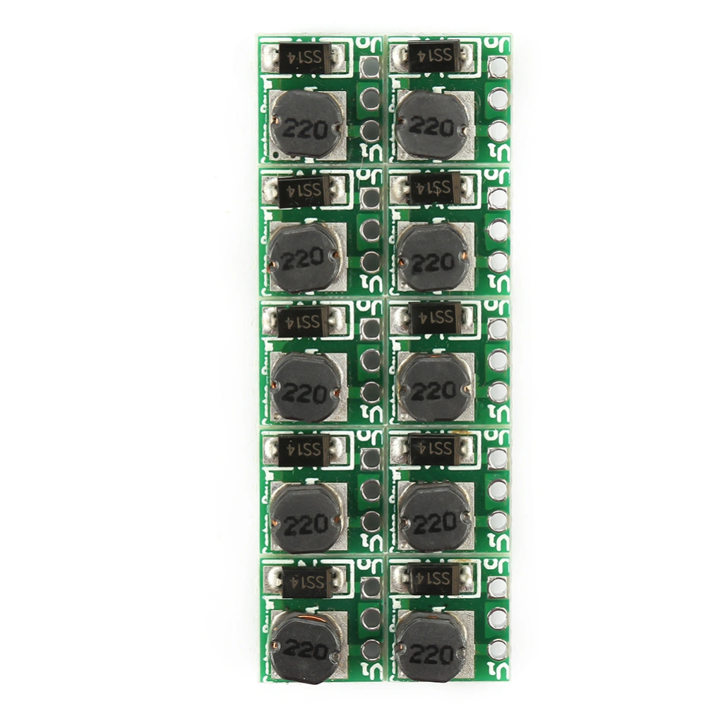 10Pcs 1.5V 1.8V 2.8V 3V 3.3V 3.7V 4.2V to 5V DC-DC Boost Converter Module T64